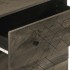 Aparador negro 60x33x75 cm madera maciza