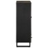 Aparador alto madera maciza de mango negro 60x33x100