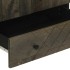 Aparador alto madera maciza de mango negro 60x33x100