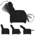 Sillón eléctrico reclinable elevable de tela
