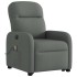Sillón de masaje eléctrico reclinable elevable tela gris