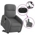 Sillón de masaje eléctrico reclinable elevable tela gris