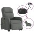 Sillón de masaje eléctrico reclinable elevable tela gris
