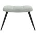 Sillón de relax con taburete de terciopelo gris
