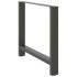 Patas de mesa de centro antracita 2 uds 90x(72-73) cm