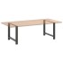 Patas de mesa de centro antracita 2 uds 90x(72-73) cm