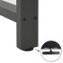 Patas de mesa de centro antracita 2 uds 90x(72-73) cm
