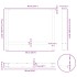 Patas de mesa de centro antracita 2 uds 90x(72-73) cm