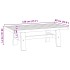 Mesa de centro NOAIN patas en A madera maciza pino 120x60x40