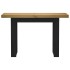 Mesa consola NOAIN patas en U madera maciza pino 120x30x75