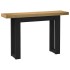 Mesa consola NOAIN patas en U madera maciza pino 120x30x75