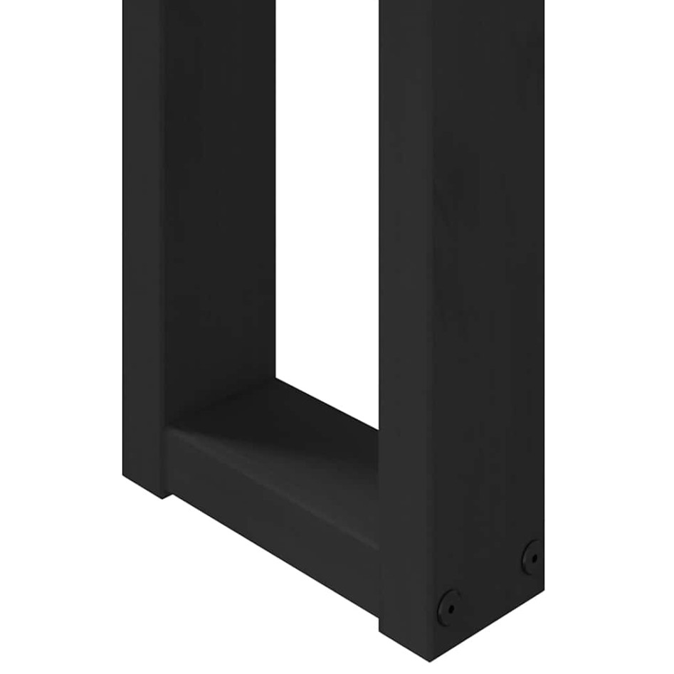 Mesa consola NOAIN patas en U madera maciza pino 120x30x75