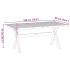 Mesa comedor NOAIN patas forma X madera maciza pino