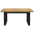 Mesa comedor NOAIN patas forma U madera maciza pino