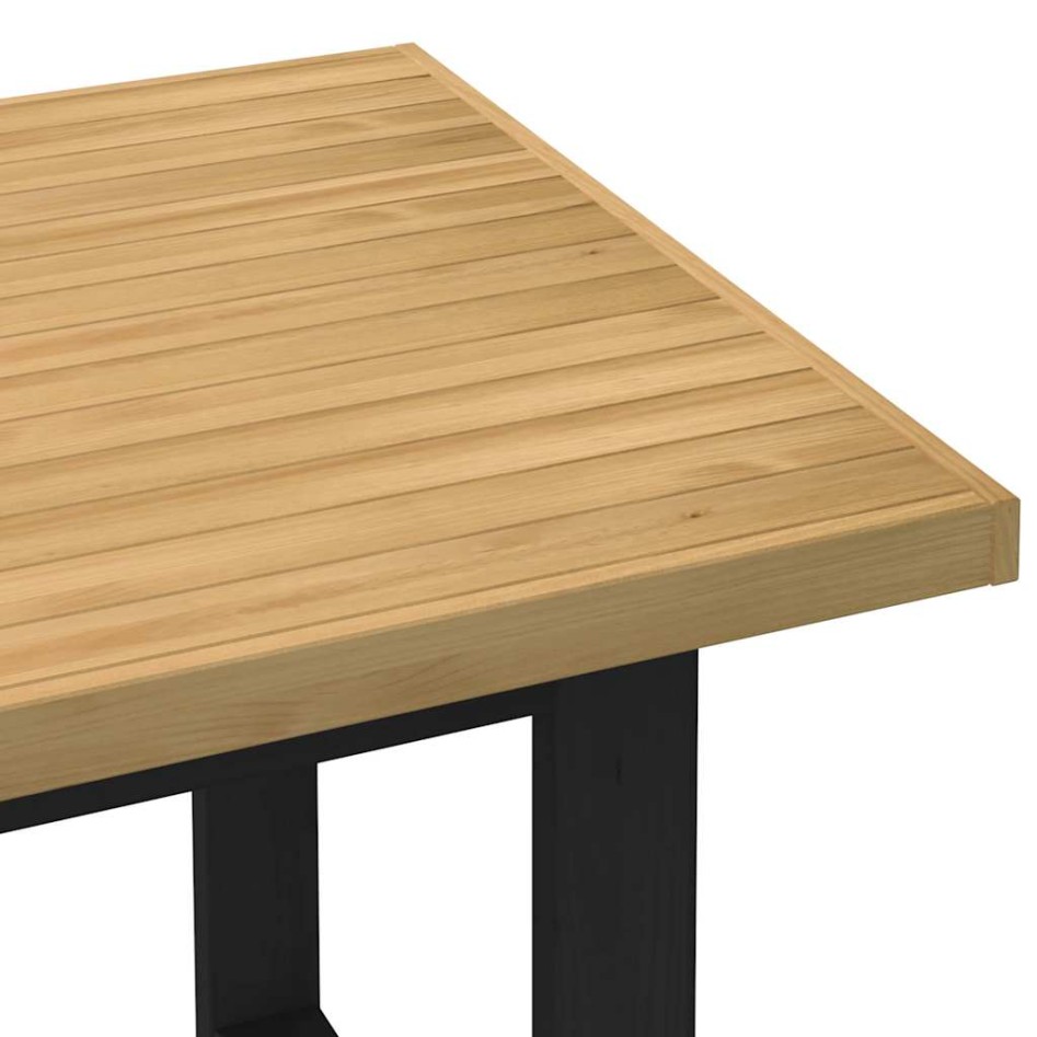 Mesa comedor NOAIN patas forma U madera maciza pino