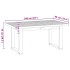 Mesa comedor NOAIN patas forma U madera maciza pino