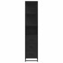 Armario de baño madera contrachapada negro 35x37,5x166