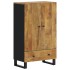 Aparador con cajón hierro y madera maciza mango 60x33x100