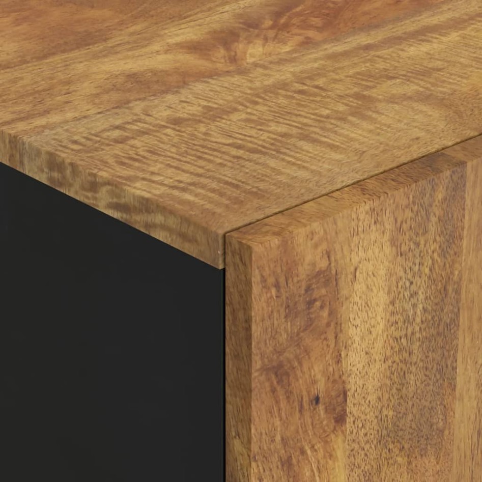 Aparador con cajón hierro y madera maciza mango 60x33x100