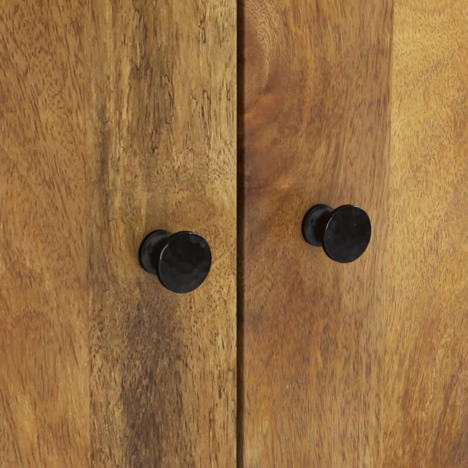 Aparador con cajón hierro y madera maciza mango 60x33x100