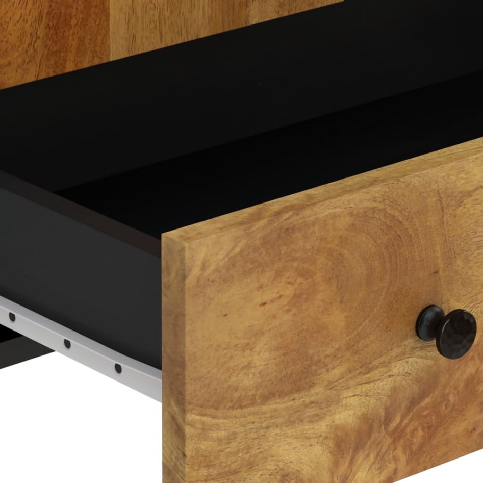 Aparador con cajón hierro y madera maciza mango 60x33x100