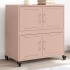 Aparador de acero laminado en frío rosa 68,5x39x72