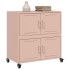 Aparador de acero laminado en frío rosa 68,5x39x72