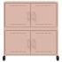 Aparador de acero laminado en frío rosa 68,5x39x72