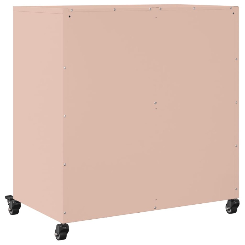 Aparador de acero laminado en frío rosa 68,5x39x72