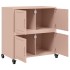 Aparador de acero laminado en frío rosa 68,5x39x72