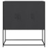 Aparador de acero negro 100,5x39x107