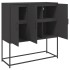 Aparador de acero negro 100,5x39x107
