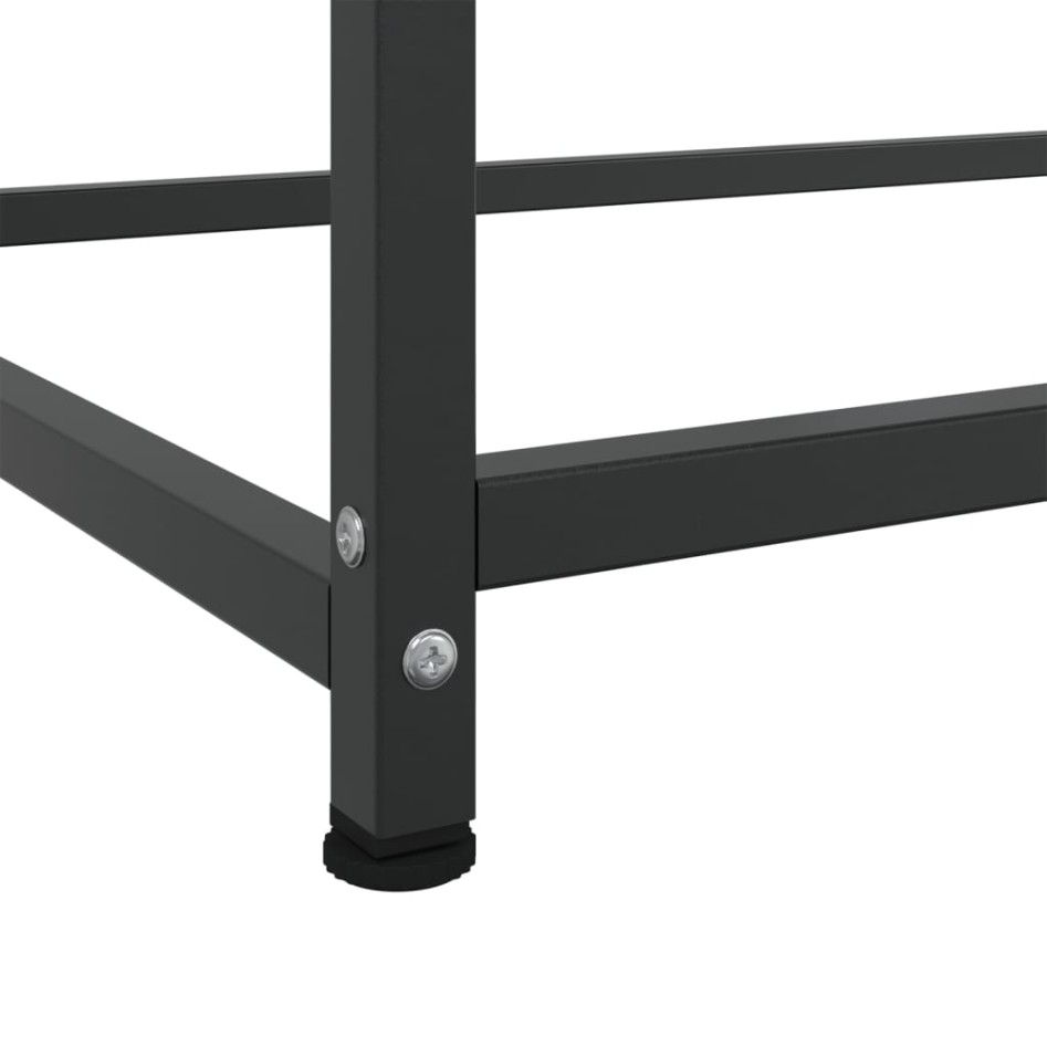 Aparador de acero negro 100,5x39x107