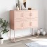 Aparador de acero laminado en frío rosa 100,5x39x107
