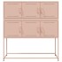 Aparador de acero laminado en frío rosa 100,5x39x107