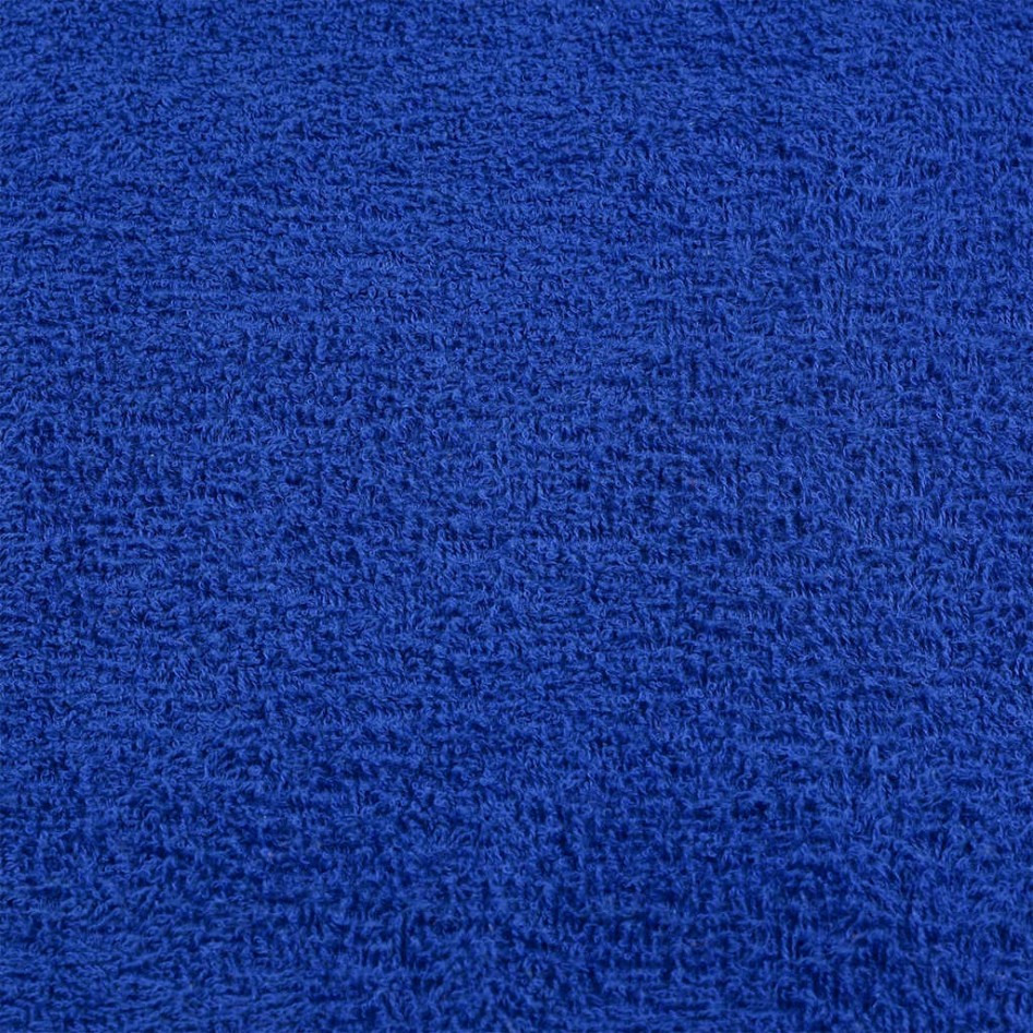 Toallas de sauna 10 uds 100% algodón azul 80x200 cm 360
