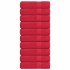 Toallas de baño 10 uds rojo 100x150 cm 360 gsm 100%