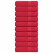 Toallas de baño 10 uds rojo 100x150 cm 360 gsm 100% algodón