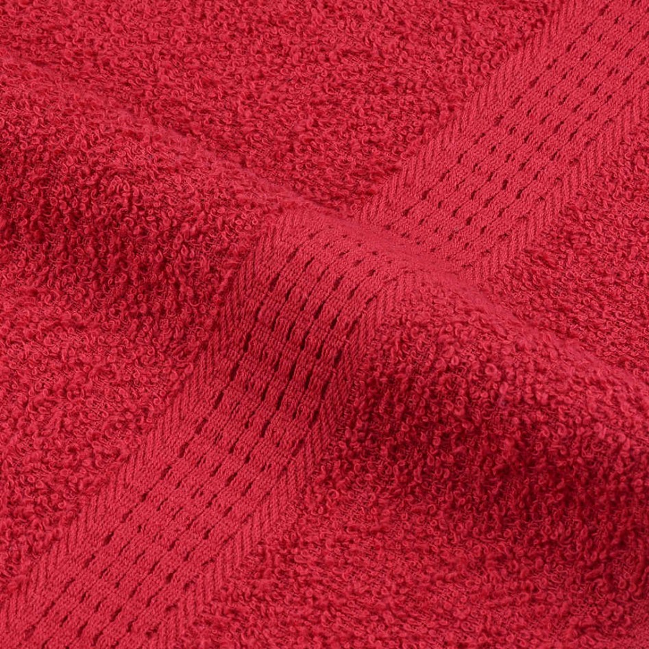 Toallas de baño 10 uds rojo 100x150 cm 360 gsm 100%