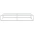 Estructura de cama sin colchón metal blanco 180x200