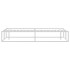 Estructura de cama sin colchón metal blanco 180x200