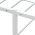 Estructura de cama sin colchón metal blanco 180x200