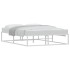 Estructura cama sin colchón metal blanco 140x200
