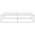 Estructura cama sin colchón metal blanco 140x200