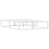 Estructura cama sin colchón metal blanco 140x200