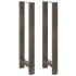 Patas para mesa de centro de acero natural 2 uds