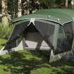 Tienda de campaña con porche 4 personas impermeable verde