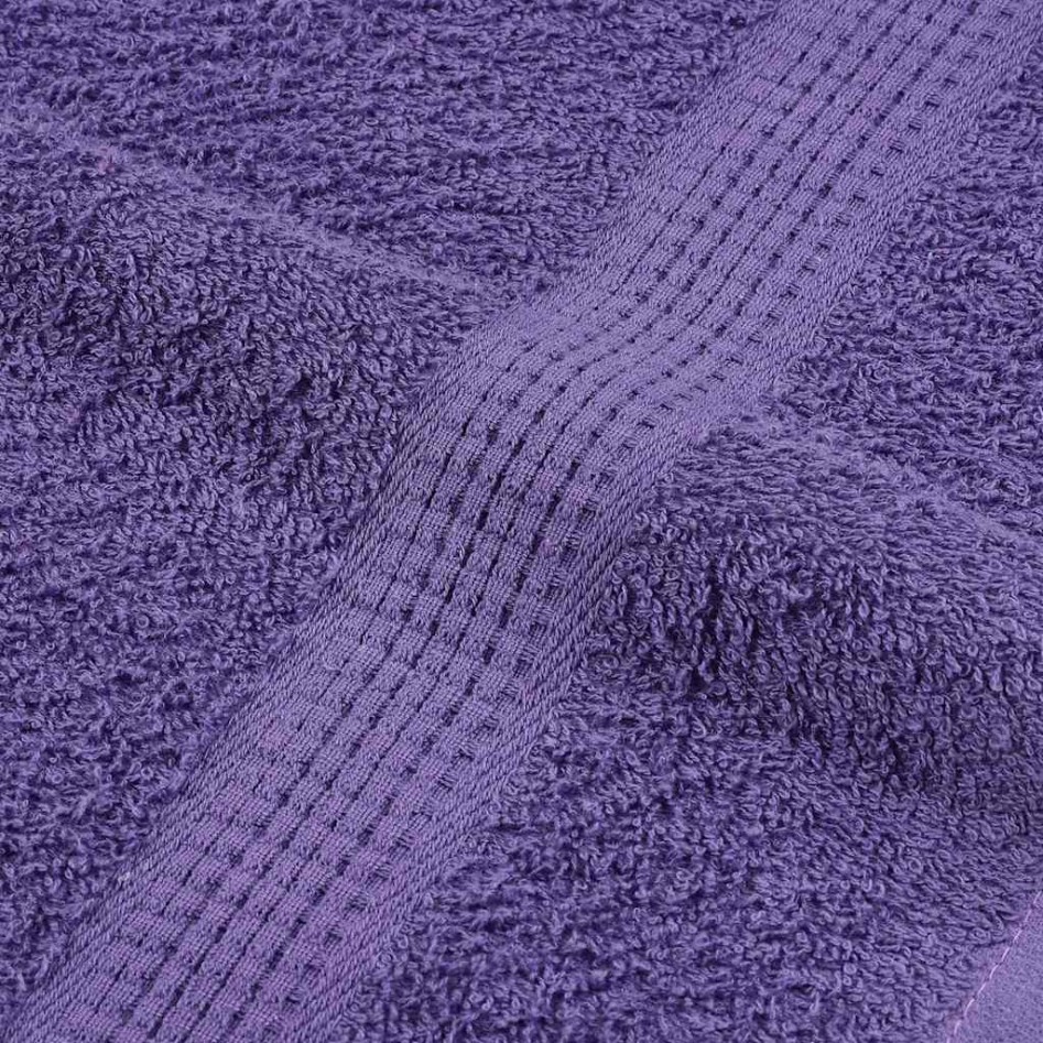 Toallas de baño 10 uds morado 100x150 cm 360 gsm 100%