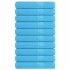 Toallas 10 uds 100% algodón turquesa 100x200 cm 360