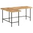 Escritorio madera maciza mango y hierro 165x110x77